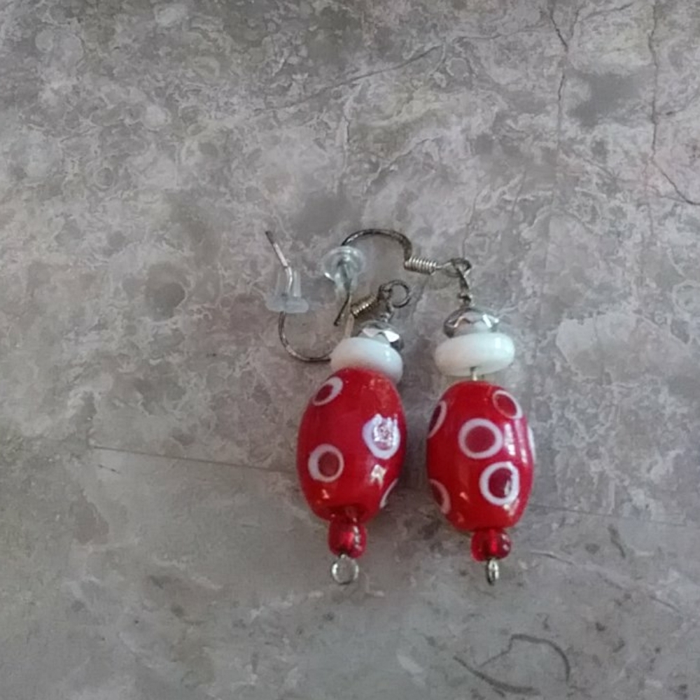 NWOT  Handmade beaded earrings...3 Pairs 16.00...must buy 3 Pairs
